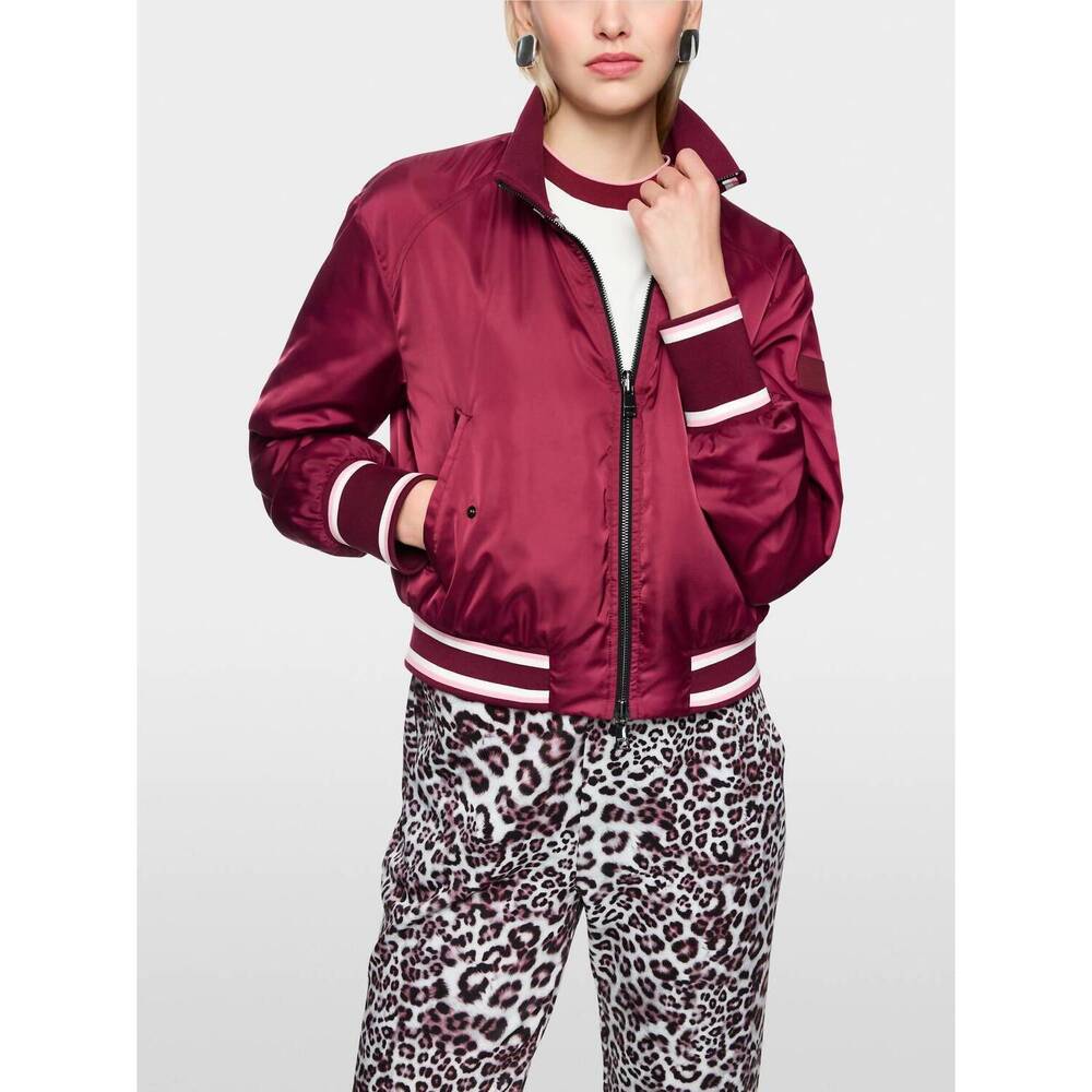 NEW MARC CAIN reversible sport bomber jacket in rhododendron color 293
